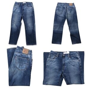 Vintage Levi's 569 Mens Loose Straight Fits 33X30 Baggy Whiskering Baggy Jeans